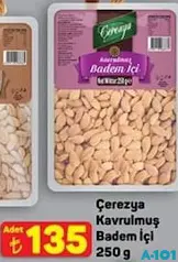ÇEREZYA KAVRULMUŞ BADEM İÇİ 250 G ÇEREZYA KAVRULMUŞ BADEM İÇİ 250 G